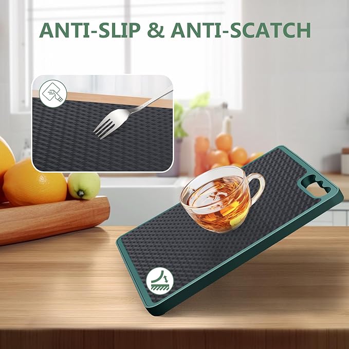 Shelf Liners, Non-Adhesive Drawer Liner, Waterproof & Oil-Proof Kitchen Cabinet Cupboard Liner Plastic EVA Material BPA Free Fridge Liner Mats Paper Protector for Shelves (Black/12in x 240in)