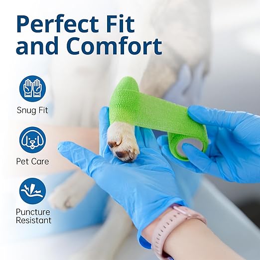 SwiftGrip Disposable Nitrile Exam Gloves, Blue, Nitrile Gloves Disposable Latex Free, Medical Gloves, Cleaning Gloves, Food-Safe Rubber Gloves, Powder Free, Non-Sterile, 50-ct Box (Large)