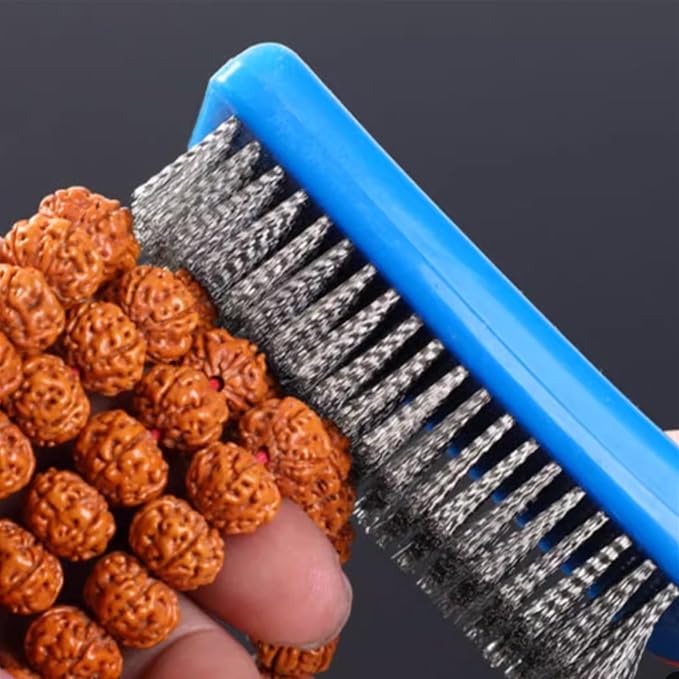 2 PCS Wire Brushes Professional Wire Grill Brushes Wire Cleaner Heavy Duty Stainless Steel Grill Cleaning Wire Brush with Rubber Covered Handle for BBQ Grill Accessories