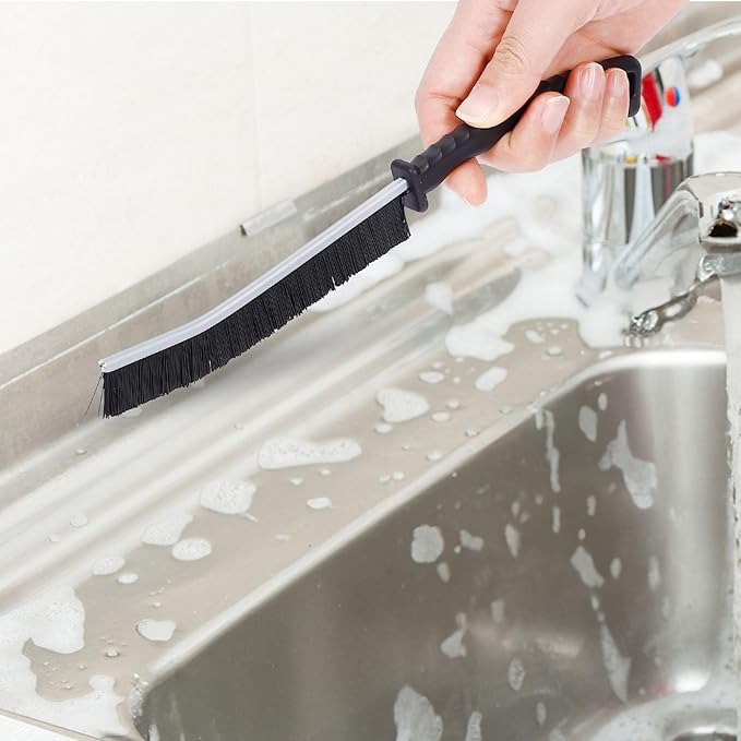 Grout Brush and Crevice Cleaning Brush - Gap Cleaning Tools, Grout Scrub Brush, Effective Tile Grout for Household, Floor, Grout Lines, Tile, Flower Pots, Kitchen, Home Essentials Brush(3)