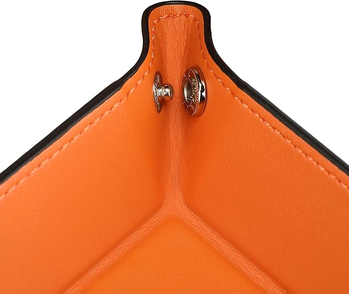 Valet Tray for Men Women, Nightstand Organizer Vanity Catchall Holder for Dresser Desk Storage Bedside, Travel PU Leather Jewelry Key Bowl EDC Watches and Candy Entryway Tray - Large