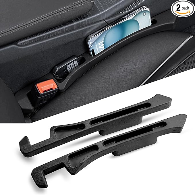 Car Seat Gap Filler Set of 2,Upgrade 3 Generation Car Seat Gap Plug to Prevent Falling of Essential Car Accessories,Car Side Seat Gap Filler with Organizer