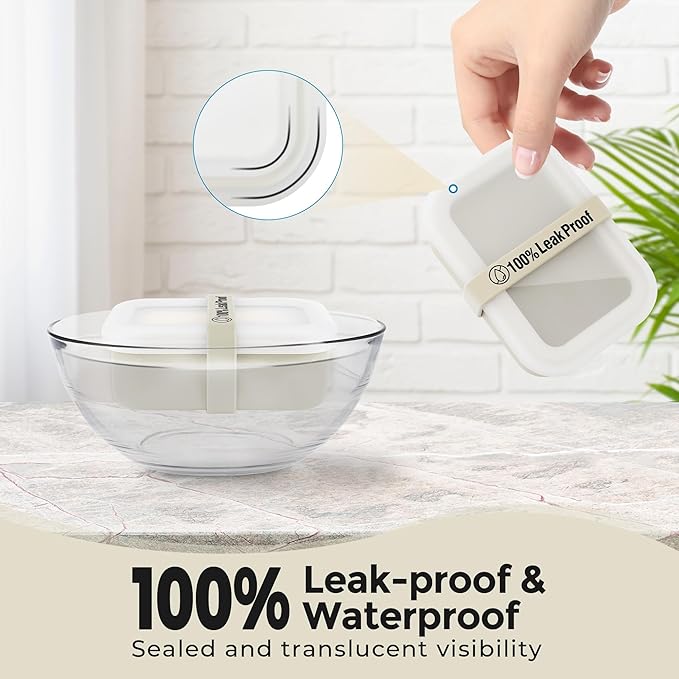 Compact Leakproof Travel Soap Case with Lid & Silicone Strap - Portable Draining Soap Bar Holder for Gym, Bathroom, Camping - Lightweight Silicone Soap Dish Container (Off-White)