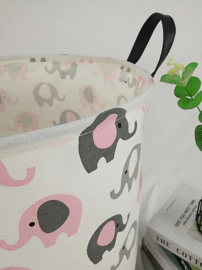 Kids Hamper Storage Bins Organizer Toy Box Laundry Basket Large Canvas Collapsible Chest for Home/Dorm/Kitchen/Pet/Office/Closet/Shelf/Gift Baskets