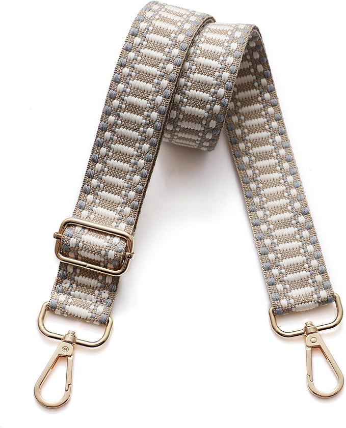S-Jacorry Purse Strap Replacement Crossbody Wide Shoulder Strap Adjustable Canvas Straps Handbag Strap Replacement Belts