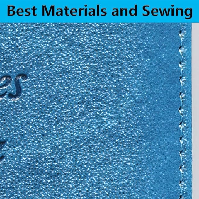 Airtag Passport Holder Cover Wallet Travel Essentials RFID Blocking Leather Card Case International Must Haves Travel Accessories for Women Men(119#Blue)