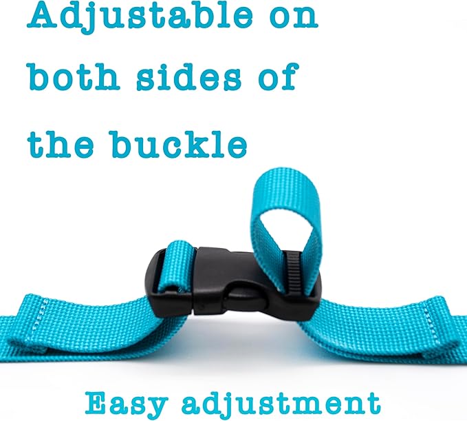 Backpack Chest Strap, Universal Add on Adjustable Sternum Strap, School Chest Belt Replacement, with Heavy Duty Quick Release Buckle Clip, for Travel, Hiking, Camping (Blue)