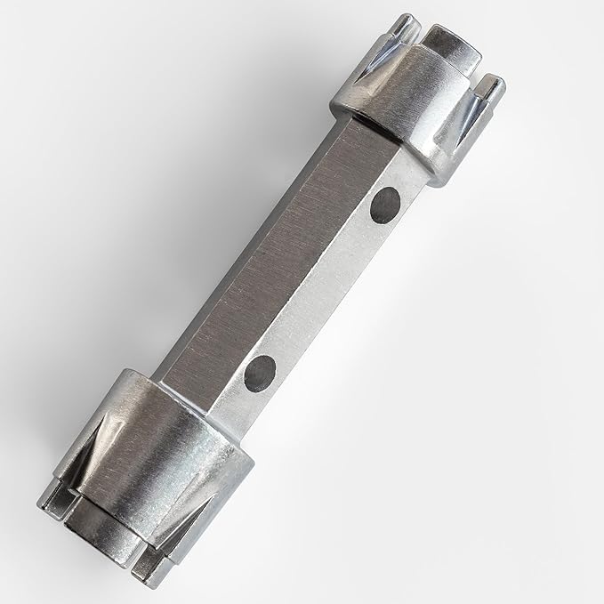 Tub Drain Remover Wrench Removal Tool Dual Ended Dumbell for Bath Drains Heavy Duty Aluminum