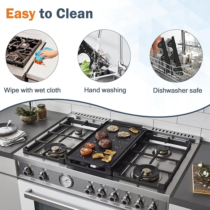 Stove Gap Covers Stainless Steel, 2Pack Retractable Stove Gap Filler (13.8"–27.5" Length, 0.79" Width), Heat-Resistant Guard & Range Trim Kit Between Stove Top & Counter-Black