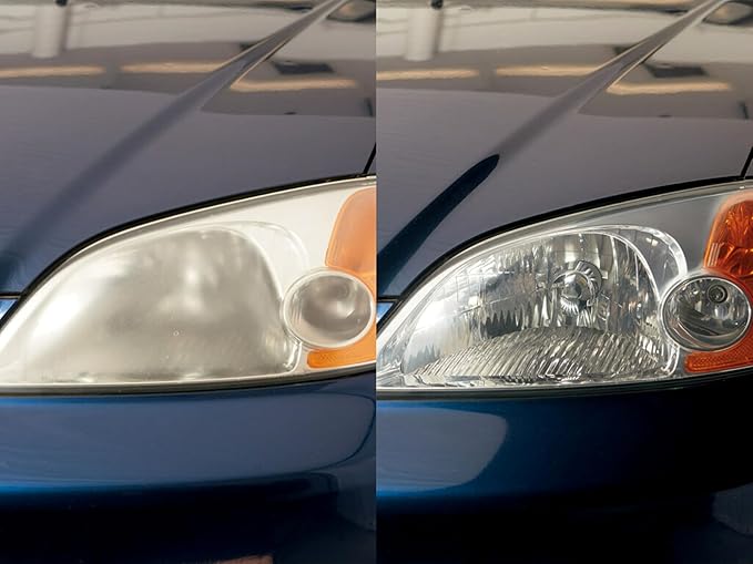 3M Ultra Headlight Restoration Kit, Contains Masking Tape, Light Sanding Discs, Wax Protectant and More, Use on Plastic Lenses Headlights, Taillights and More, Easy Heavy-Duty Restoration (39195)