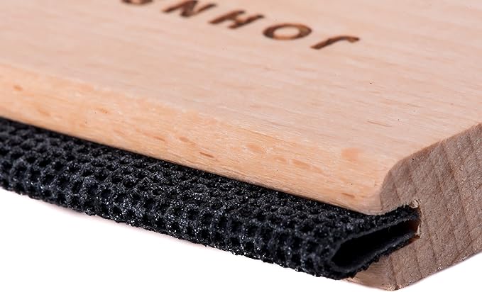 Johnson & Smith Sweater Comb - Double Sided Sweater Shaver Lint Scraper - Easy Grip Cashmere Comb - Multifunction Fabric Clothes Shaver Cashmere Pill Remover - Travel Pilling Remover Brush with Pouch