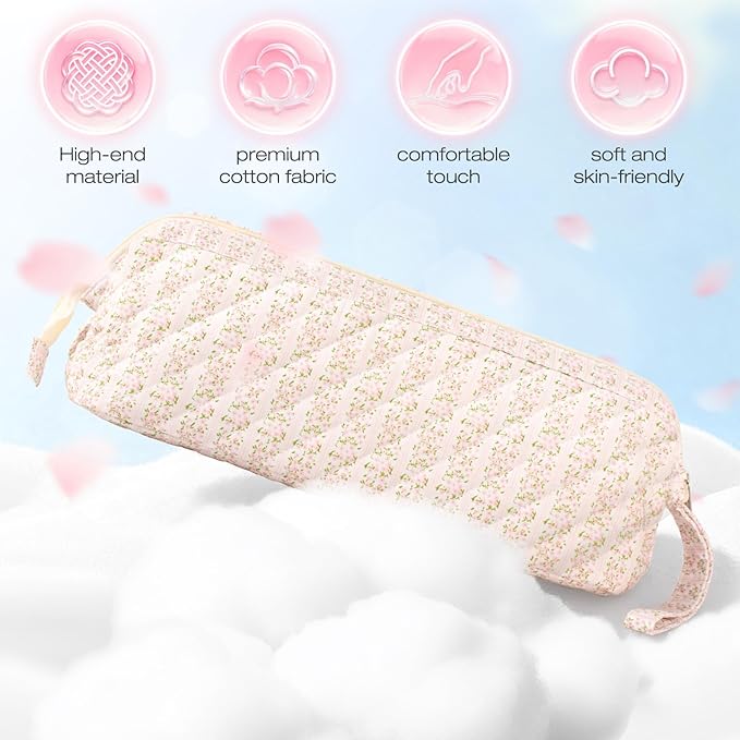 Quilted Hair Tool Travel Bag, Shark Flex Style Travel Case For Dyson Hair Dryer Airwrap Bag, Curling Iron Bags Quilted For Shark Dyson Revlon Organizer Accessories (Striped flower)