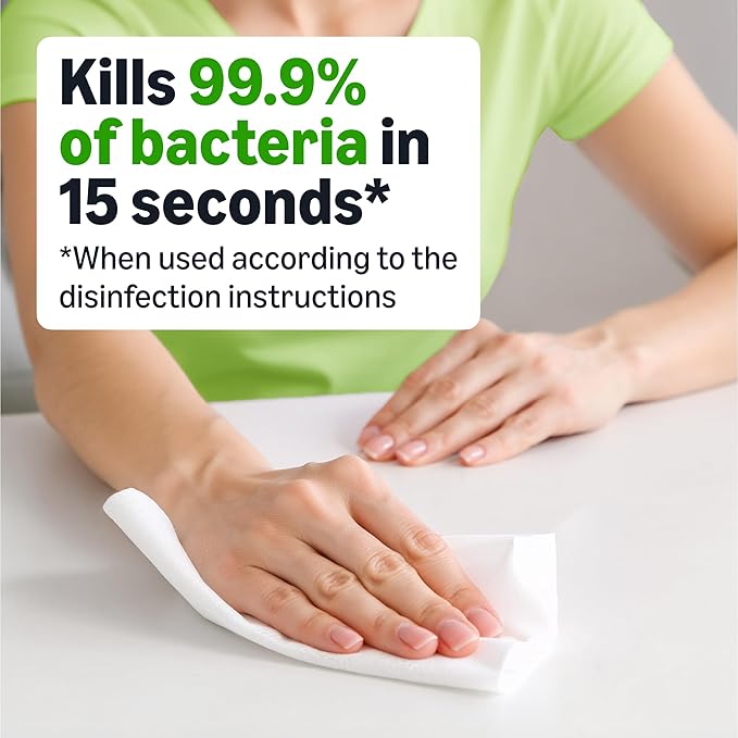Amazon Basics Disinfecting Wipes, Fresh scent, Sanitizes, Cleans, Disinfects, Deodorizes, 85 Count: Pallet of 480 (80 x 6-pack), Packaging May Vary