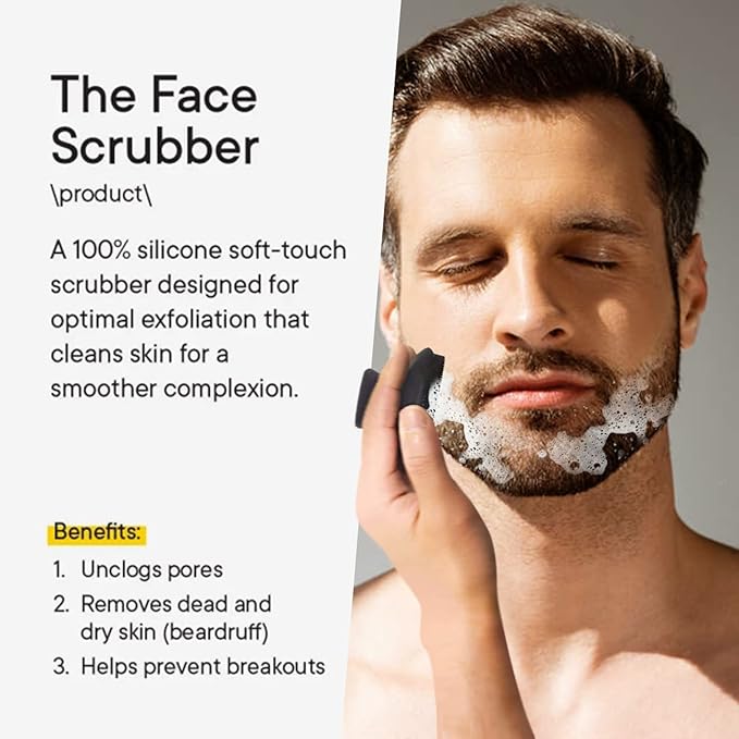 Face Scrubber 2 Pack Silicone Face Scrubber for Men Facial Cleansing Brush Silicone Face Wash Brush Manual Waterproof Cleansing Skin Care Face Brushes for and Exfoliating