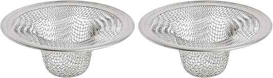 Danco 88820 2 in. Mesh Bathroom Lavatory Sink Strainer, Stainless Steel (Pack of 2)