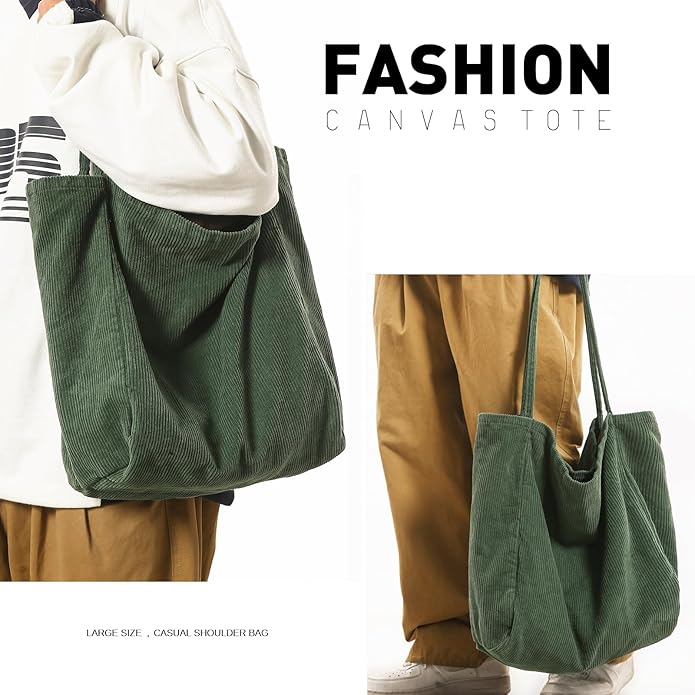 Canvas Tote Bag for Women Large Hobo Shoulder Bag for Work Travel Casual Message Bag Tote Purse handbags