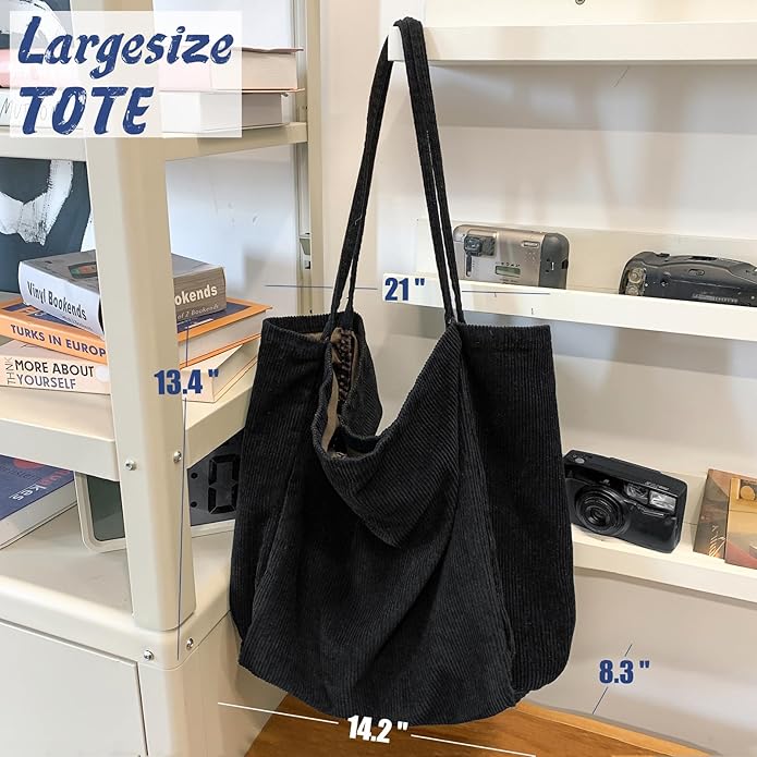 Canvas Tote Bag for Women Large Hobo Shoulder Bag for Work Travel Casual Message Bag Tote Purse handbags