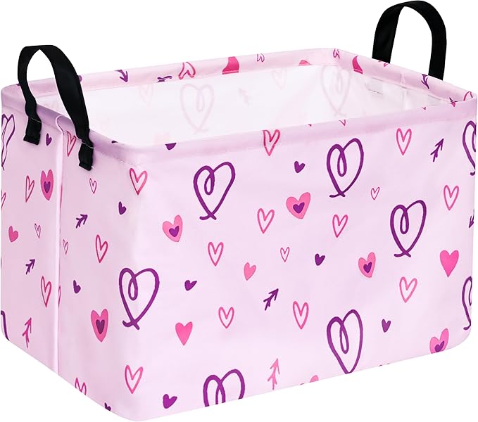 Rectangle Gift Shelf Nursery Storage Basket Laundry Hamper Storage Box and Bins for Home Clothes with Handles