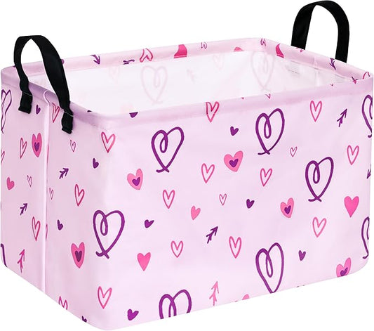 Rectangle Gift Shelf Nursery Storage Basket Laundry Hamper Storage Box and Bins for Home Clothes with Handles