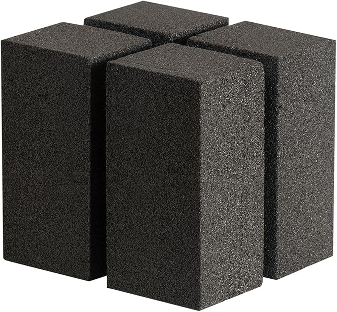 4 Pack Grill Cleaner Brick for Outdoor&Restaurant. Heavy Duty Grill Cleaning Brick. Pumice Stone Cleaner Tool Grill Brick for Cleaning Flat Top Grills Griddles Effectively Without Harsh Chemicals