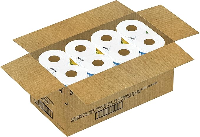Bounty Quick Size Paper Towels, White, 8 Family Rolls