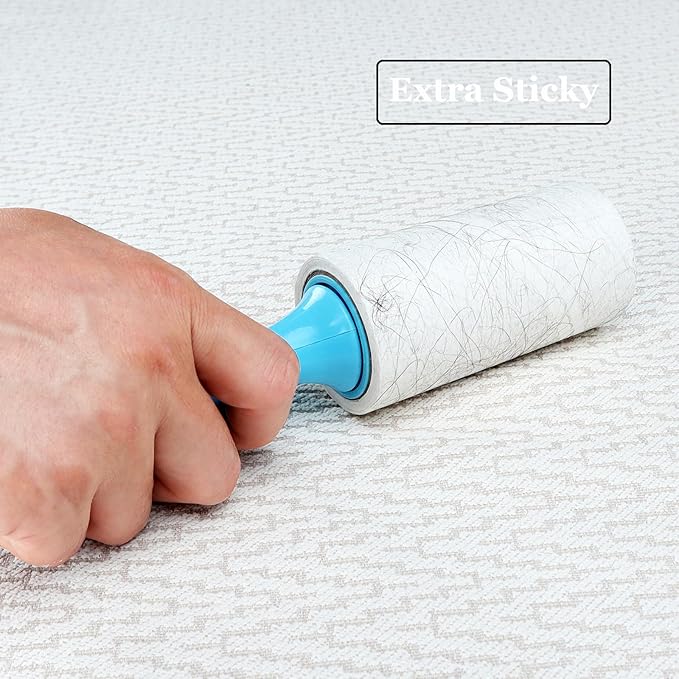 4 inch Lint Roller Refills for Amazon PetLovers Evercare Albatross and More Standard Lint Rollers, Extra Sticky 90 Sheets per Refill, Pack of 4 Rolls, 360 Sheets Total (1 1/2 inch Inside Dia.)