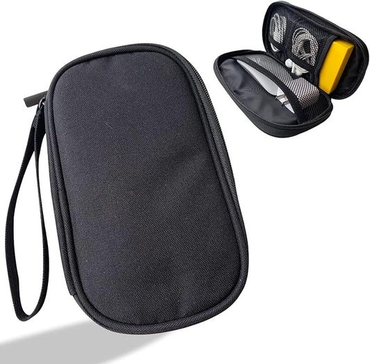 Electronics Organizer Travel Case, Cable Organizer Travel Essentials Tech Pouch,Suitable for Charger, Cable, Phone，Flash Drive,Black