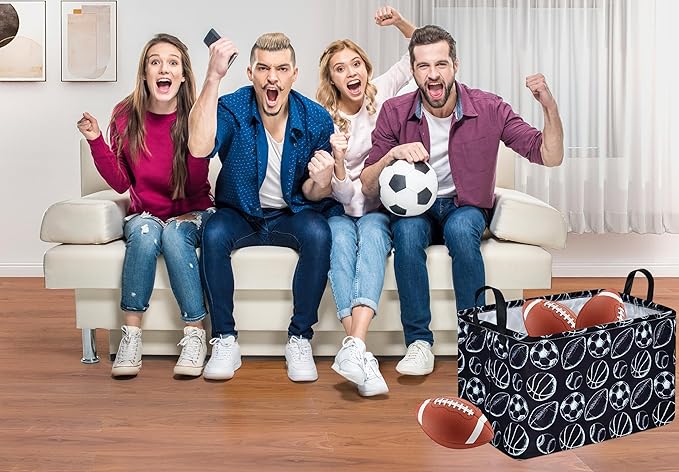 Kids Hamper Storage Bins Organizer Toy Box Laundry Basket Large Canvas Collapsible Chest for Home/Dorm/Kitchen/Pet/Office/Closet/Shelf/Gift Baskets