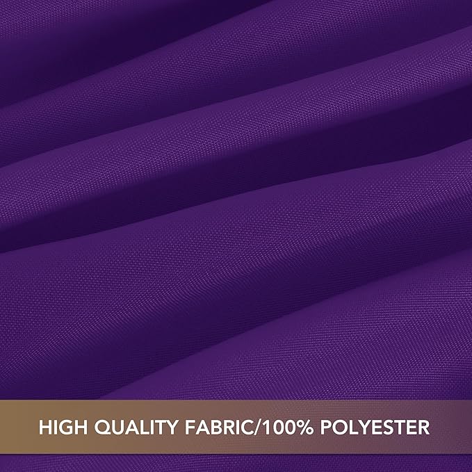 sancua Purple Tablecloths for 8 Foot Rectangle Tables, 8 Pack - Washable Polyester Fabric Table Cloth for Halloween Party Wedding Birthday Banquet Reception, 60x120 Inch