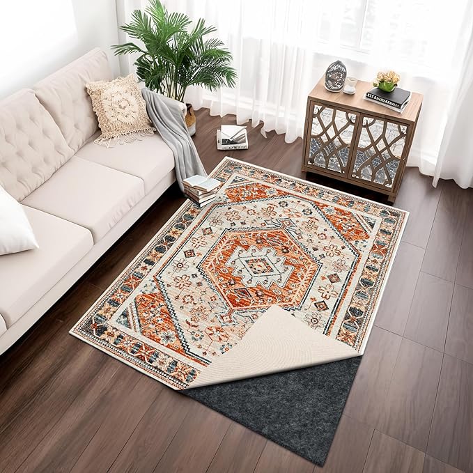 100% Waterproof Rug pad, 2x3 ft Area Rug Non-Slip Rug Pads, Carpet Pads for All Floors and finishes, Felt pad for Hardwood Floors, Keep Carpets in Place Soft and Secure