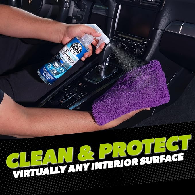 Chemical Guys Car Cleaning Kit - with Car Wash Soap, Wheel Cleaner, Total Interior, Car Wash Mitt - Interior and Exterior Wash Kit with Vehicle Cleaning and Detailing Accessories - 7 Item Kit