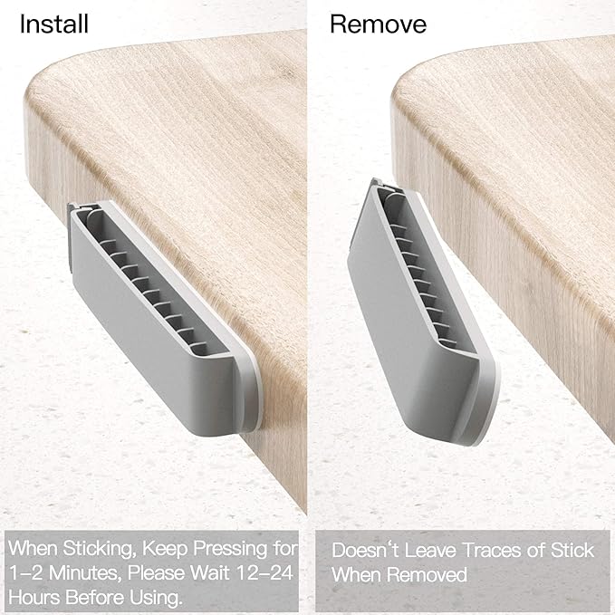 Pzoz Cable Clips, 3 Pack Cord Organizer Charger Cable Management for Organizing Home Office Desk Phone Car Cable Wire, Self-Adhesive Cord Holders (Gray)