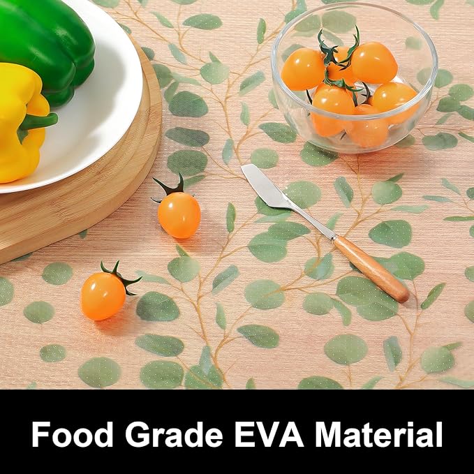 Cooyes Shelf Liners for Kitchen Cabinets Refrigerator Liners Waterproof & Oil-Proof Kitchen Cupboard Liner Drawer Mats EVA Material Non Adhesive Fridge Liner for Shelves（11.8" W x 236" L）