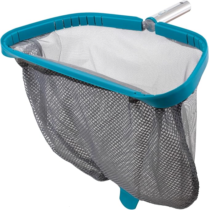 U.S. Pool Supply Pool Skimmer Net - Heavy Duty 18" Pool Net Skimmer Rake, Reinforced Metal Frame - Fine Mesh Netting Bag - Inground Swimming Pools Nets, Cleaning Leaves Leaf Debris Spa Hot Tub Pond