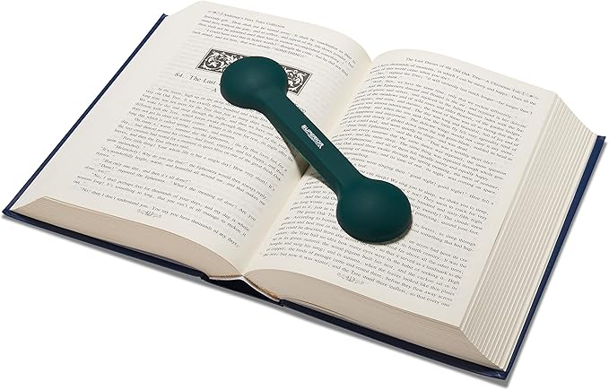 Bookmark/Weight-Page Holder-Holds Books Open and in Place-Green-by Superior Essentials