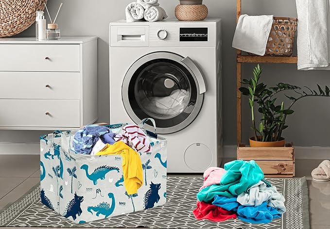 Baby Waterproof Storage Basket Toys Organizer Nursery Bins for Women Kids Hamper for Organizing Home/Dorm/Kitchen/Pet/Office/Closet/Shelf/Room Decor