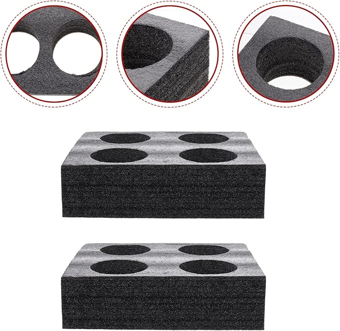 Operitacx Foam Drink Carrier 4 Cup Beverage Fixed Cup Holder Tray for Hot and Cold Drinks Thickened Foam with 4 Compartments for Restaurants Cafes Parties and Outdoor Use