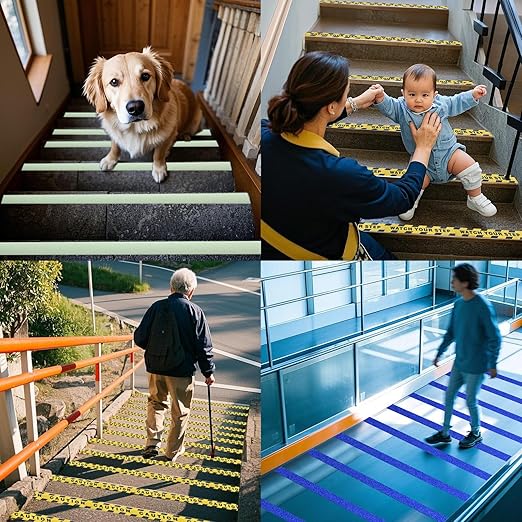 Anti Slip Tape 4 Inch Wide, Waterproof Grip Adhesive Heavy Duty High Traction Friction for Indoor/Outdoor Steps (10 Ft/Green).