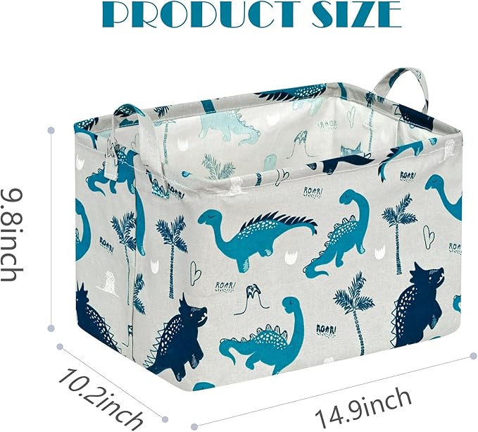 Baby Waterproof Storage Basket Toys Organizer Nursery Bins for Women Kids Hamper for Organizing Home/Dorm/Kitchen/Pet/Office/Closet/Shelf/Room Decor