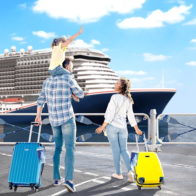 SEAVILIA 20 Pack Luggage Tags Travel & Cruise Essentials for NCL, Princess, Carnival, Royal Caribbean & Celebrity Cruise Ships