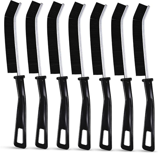 7Pcs Crevice Cleaning Brush, Gap Brush for Cleaning Hard Bristle Cleaning Tools for Baseboard Mesh Screen Sliding Door Track, Bathroom, Shower, Window, Household Use Scrub Brushes for Deep Cleaning