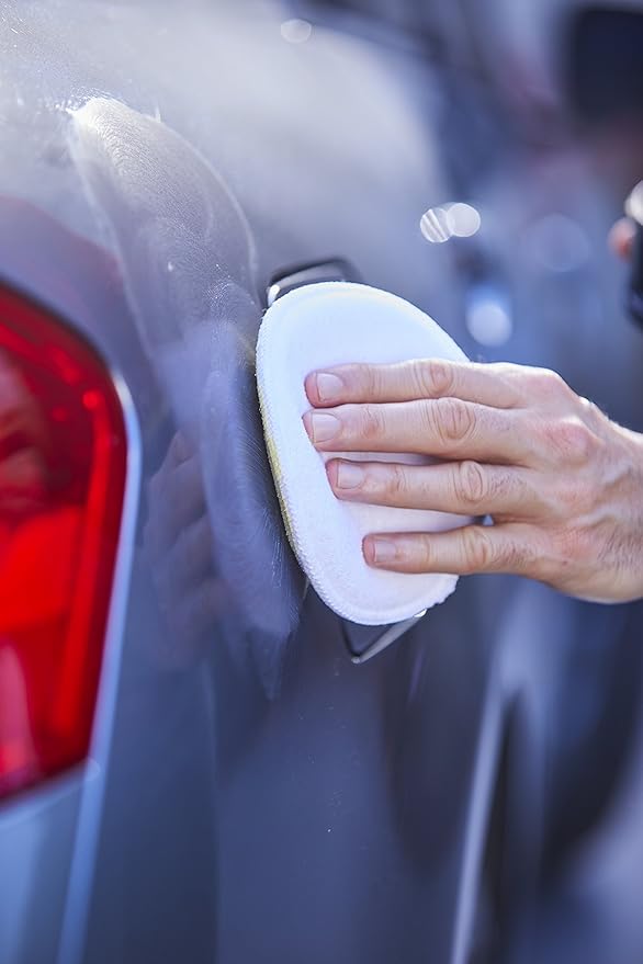 Viking Car Care 986017 Cotton Terry Wax Applicator Pads - 5 Inch Diameter, White, 6 Pack