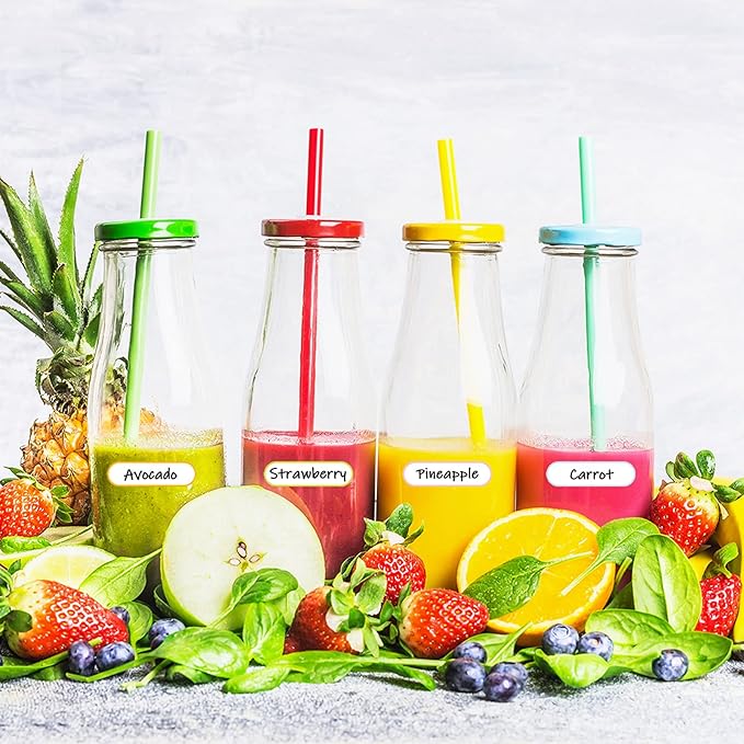 132 Pieces Removable Food Labels Stickers Waterproof Kitchen Labels for POP Food Storage, Home Organization with Marker Pen, 3 Sizes (Colorful)