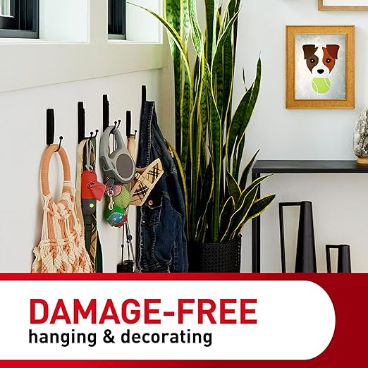 Command 5 lb Indoor Large Replacement Strips, 20 Strips, Damage-Free Wall Hanging, Re-Hang Large Hooks for Home and Wall Decor, White Adhesive