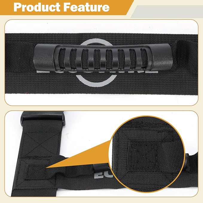 Carrying Strap with Handle, Handheld Belt for Safely Moving and Lifting Heavy Boxes, Adjustable Belt, H-Shaped Style Carry Straps, Suitable for Cylinder, Camping Mat(78.7 inch)