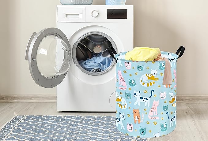 Round Laundry Basket Storage Bins Nursery Hamper Gift Baskets for Home,Office,Home Decor