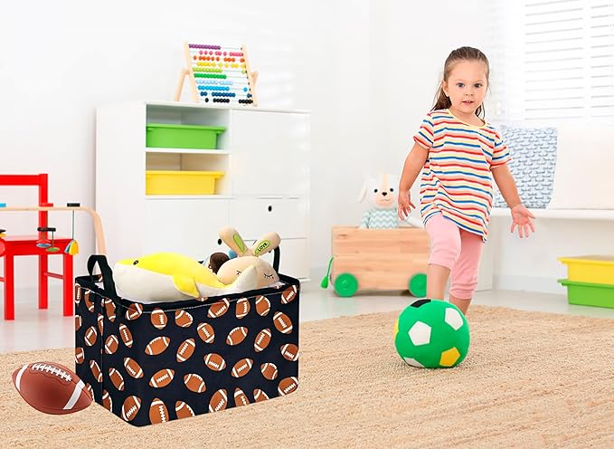 Kids Hamper Storage Bins Organizer Toy Box Laundry Basket Large Canvas Collapsible Chest for Home/Dorm/Kitchen/Pet/Office/Closet/Shelf/Gift Baskets