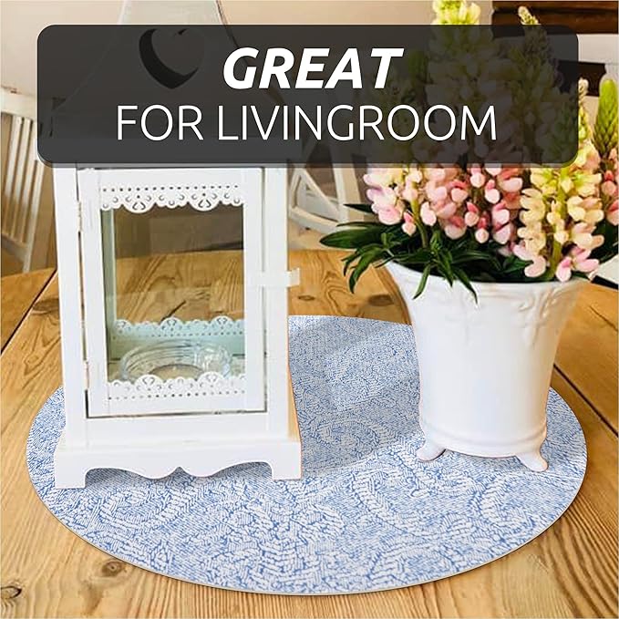 FIFTY FEET 12X120 Inch Shelf Liner with Scissor & Tape Measure for Kitchen Cabinets, PVC Drawer Liner for Dresser Non-Slip Bathroom, Non-Adhesive Cabinet Liner Washable (Pale Blue)