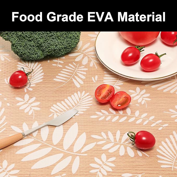 Cooyes Shelf Liners for Kitchen Cabinets Waterproof & Oil-Proof Kitchen Cupboard Mats Non-Slip Drawer Mats EVA Material Non Adhesive Fridge Liner for Shelves（17.5" W x 360" L）