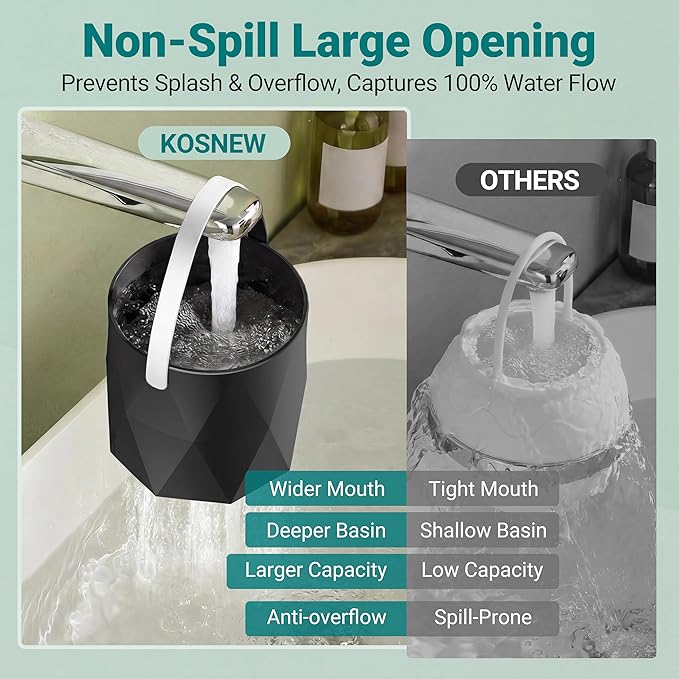 Bath Faucet Filter, 10-Stage Advanced Shower Water Filter for Tub with 3,000 Gallon Non-Spill Filtration, Removes Chlorine, Fluoride, Hardness for Baby-Safe, Sensitive Skin Soft Bath Water